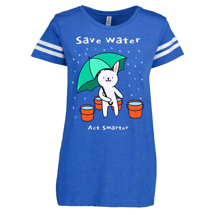 Water Conservation: Save Water Act Smarter Ecogiftconscious Gift Enza Ladies Jersey Football T-Shirt