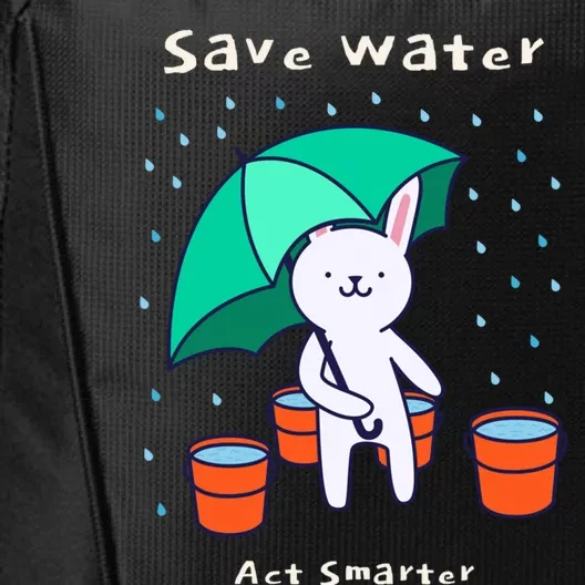 Water Conservation: Save Water Act Smarter Ecocool Giftconscious Gift City Backpack