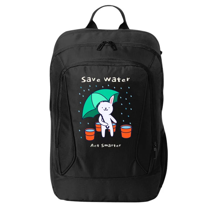 Water Conservation: Save Water Act Smarter Ecocool Giftconscious Gift City Backpack