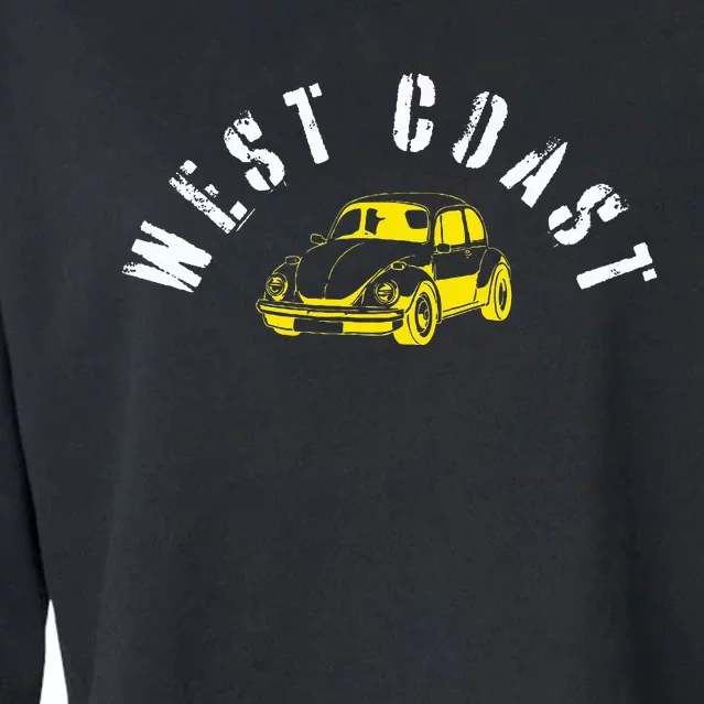 WEST COAST SUMMER BUGGIN' West Coast Best Coast Cropped Pullover Crew