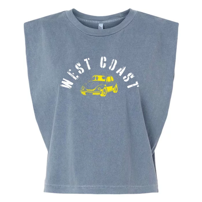 WEST COAST SUMMER BUGGIN' West Coast Best Coast Garment-Dyed Women's Muscle Tee