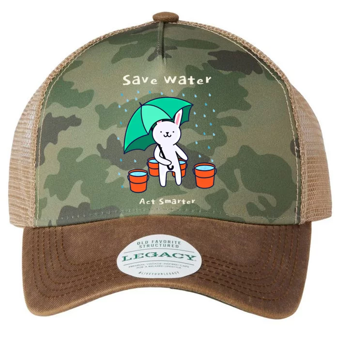 Water Conservation: Save Water Act Smarter Ecogreat Giftconscious Gift Legacy Tie Dye Trucker Hat