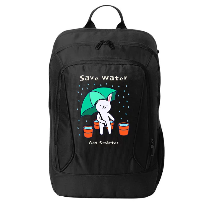 Water Conservation: Save Water Act Smarter Ecogreat Giftconscious Gift City Backpack