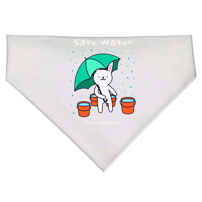 Water Conservation: Save Water Act Smarter Ecogreat Giftconscious Gift USA-Made Doggie Bandana