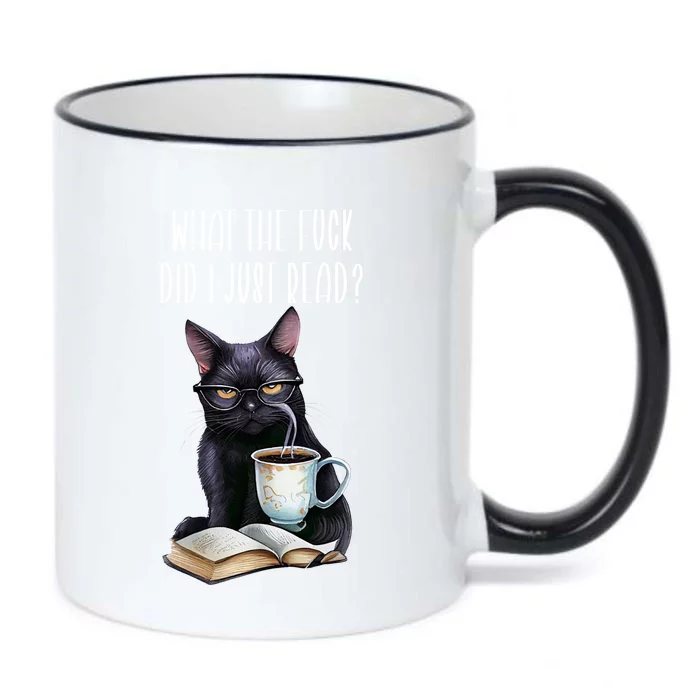 What Cat The Fuck Did I Just Read Meaningful Gift Coffee Cats And Books Gift Black Color Changing Mug