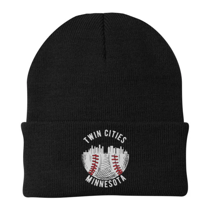 Womens Cool Twin Cities Minnesota MN Baseball Skyline St. Paul MPLS Knit Cap Winter Beanie