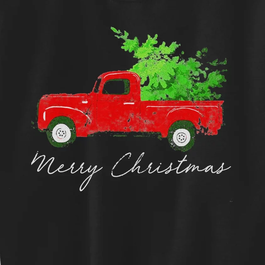 Wagon Christmas Tree On Car Xmas Vacation Kids Sweatshirt