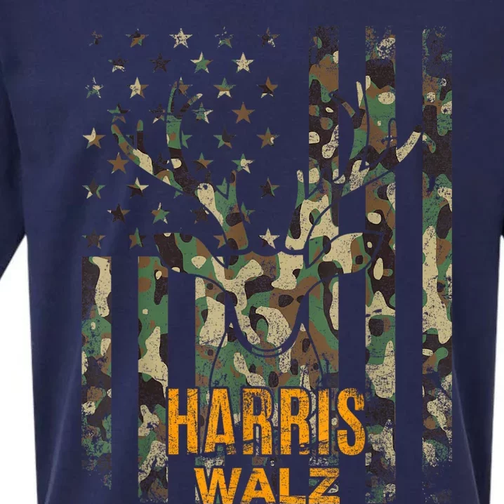 Walz Camo Tim Walz Camo Harris Walz 2024 Tim Waltz Camo Sueded Cloud Jersey T-Shirt