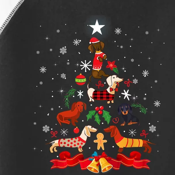 Weenie Christmas Tree Dog Xmas Costume Gift Toddler Fine Jersey T-Shirt