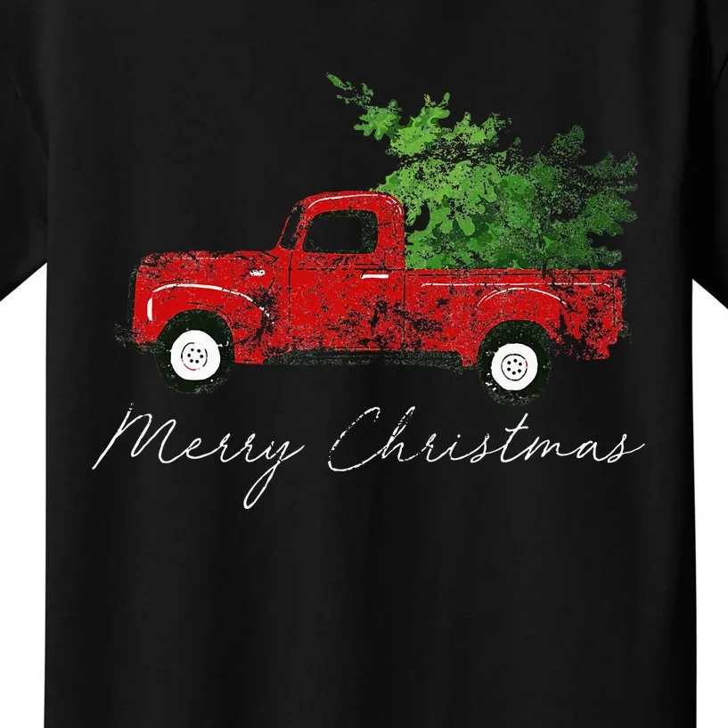 Wagon Christmas Tree On Car Xmas Vacation Kids T-Shirt