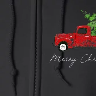 Wagon Christmas Tree On Car Xmas Vacation Full Zip Hoodie