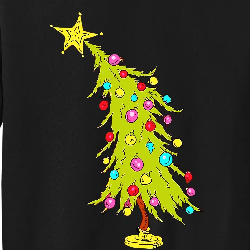 Whimsical Christmas Tree Trendy Christmas Tree Tall Sweatshirt