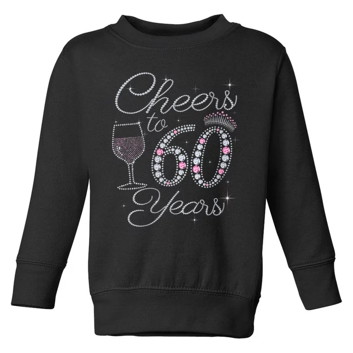 WoM.e.ns Cheers to 60 Years 1962 60Th Birthday Gift Tee For WoM.e.ns V-Neck Toddler Sweatshirt