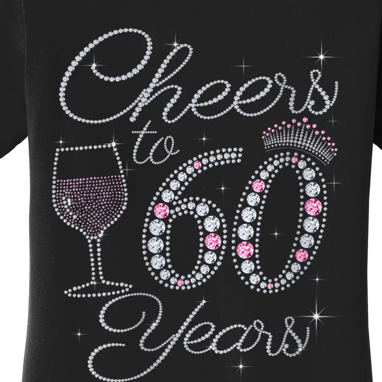 WoM.e.ns Cheers to 60 Years 1962 60Th Birthday Gift Tee For WoM.e.ns V-Neck Women's T-Shirt