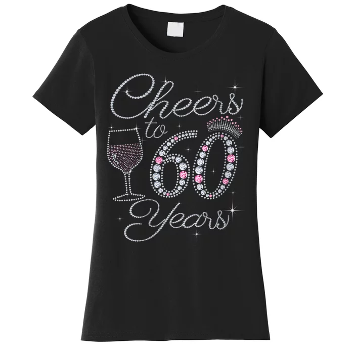 WoM.e.ns Cheers to 60 Years 1962 60Th Birthday Gift Tee For WoM.e.ns V-Neck Women's T-Shirt