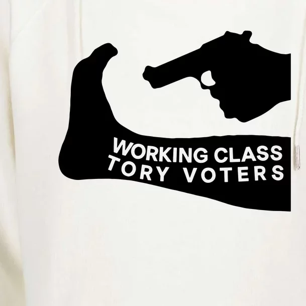 Working Class Tory Voters Womens Funnel Neck Pullover Hood