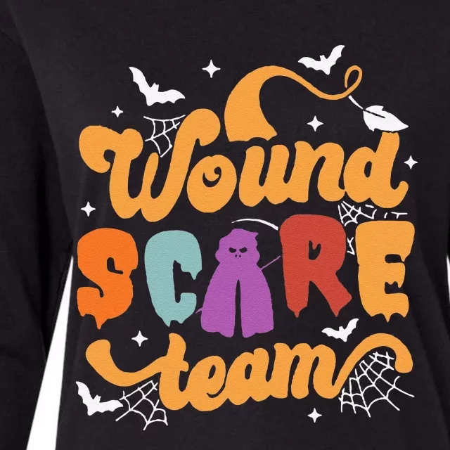 Wound Care Team Halloween Team Crew Nurse Practitioner Womens Cotton Relaxed Long Sleeve T-Shirt