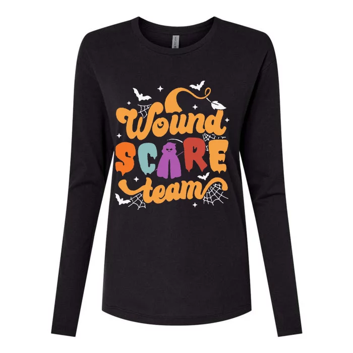 Wound Care Team Halloween Team Crew Nurse Practitioner Womens Cotton Relaxed Long Sleeve T-Shirt