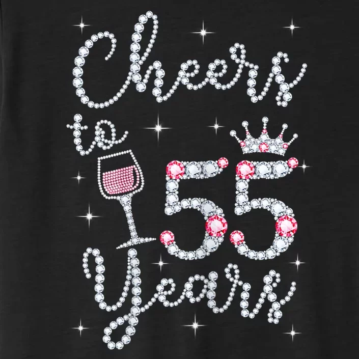 Womans Cheers To 55 Years 1964 55th Birthday Gift ChromaSoft Performance T-Shirt