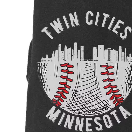 Womens Cool Twin Cities Minnesota MN Baseball Skyline St. Paul MPLS Doggie 3-End Fleece Hoodie