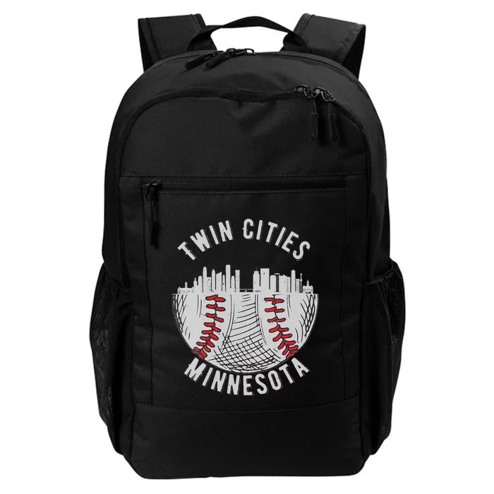 Womens Cool Twin Cities Minnesota MN Baseball Skyline St. Paul MPLS Daily Commute Backpack