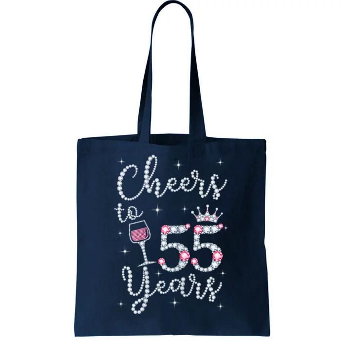 Wo Cheers to 55 Years 1964 55Th Birthday Present Gift Tee For Wo Tote Bag