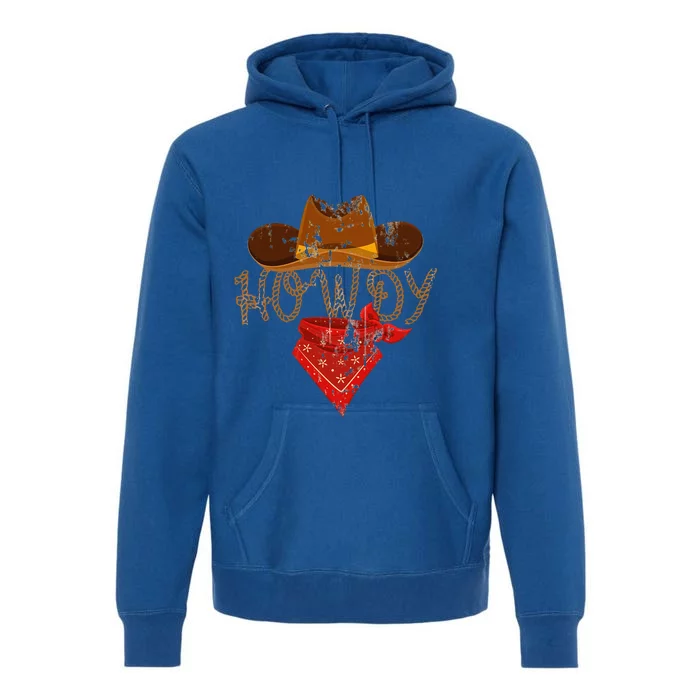 Western Cowboy Tees Howdy Premium Hoodie