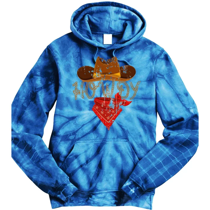 Western Cowboy Tees Howdy Tie Dye Hoodie