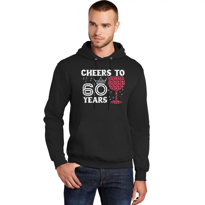 Wo Cheers To 60 Years 60th Birthday Party 60 Years Old Wo Hoodie