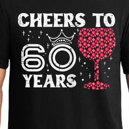 Wo Cheers To 60 Years 60th Birthday Party 60 Years Old Wo Pajama Set