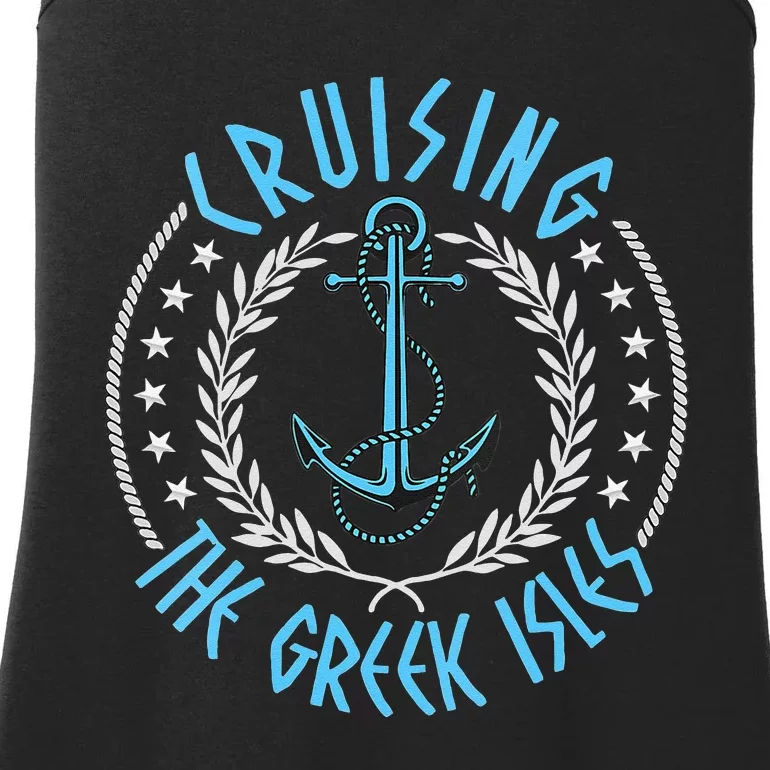 Womens Cruising The Greek Isles Men Women Kids And Cruise Lovers Ladies Essential Tank