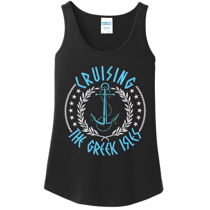 Womens Cruising The Greek Isles Men Women Kids And Cruise Lovers Ladies Essential Tank