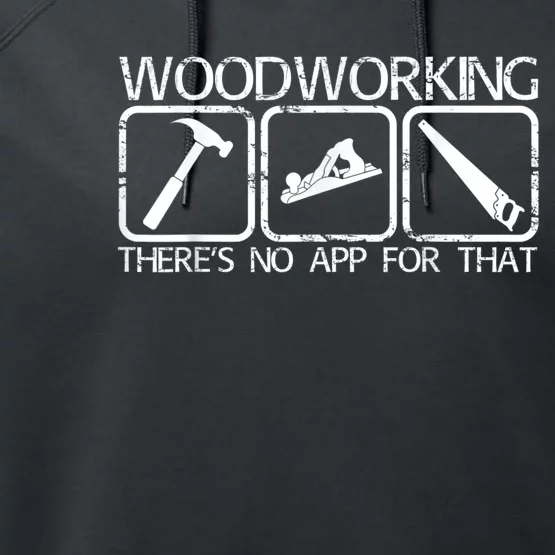 Woodworking Carpentry Tools Funny Carpenter's Performance Fleece Hoodie