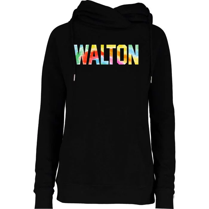 Walton Comfort Tie Dye Womens Funnel Neck Pullover Hood