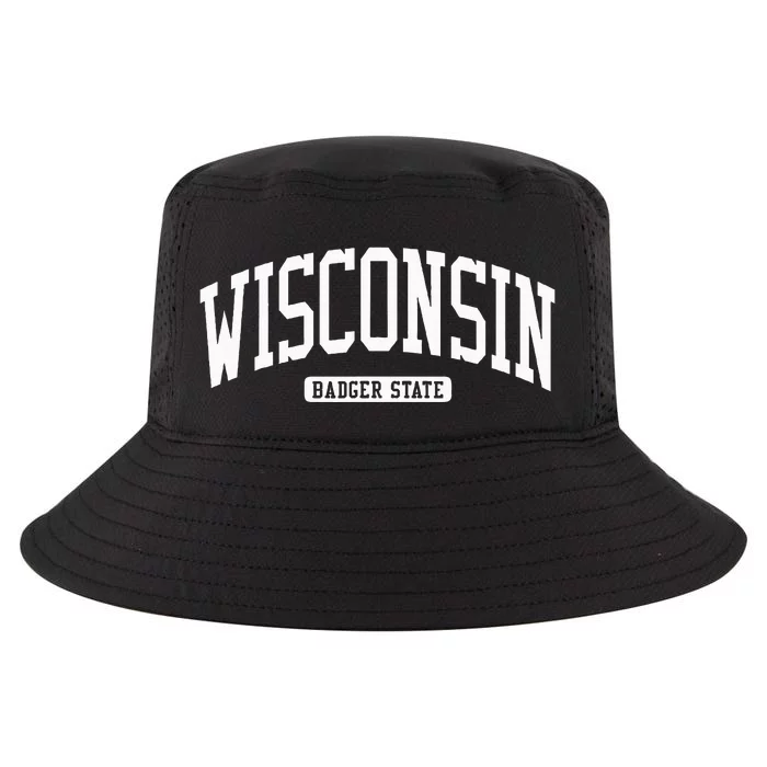 Wisconsin College University Style Cool Comfort Performance Bucket Hat