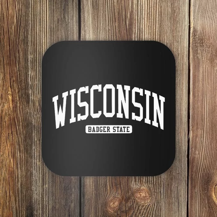 Wisconsin College University Style Coaster