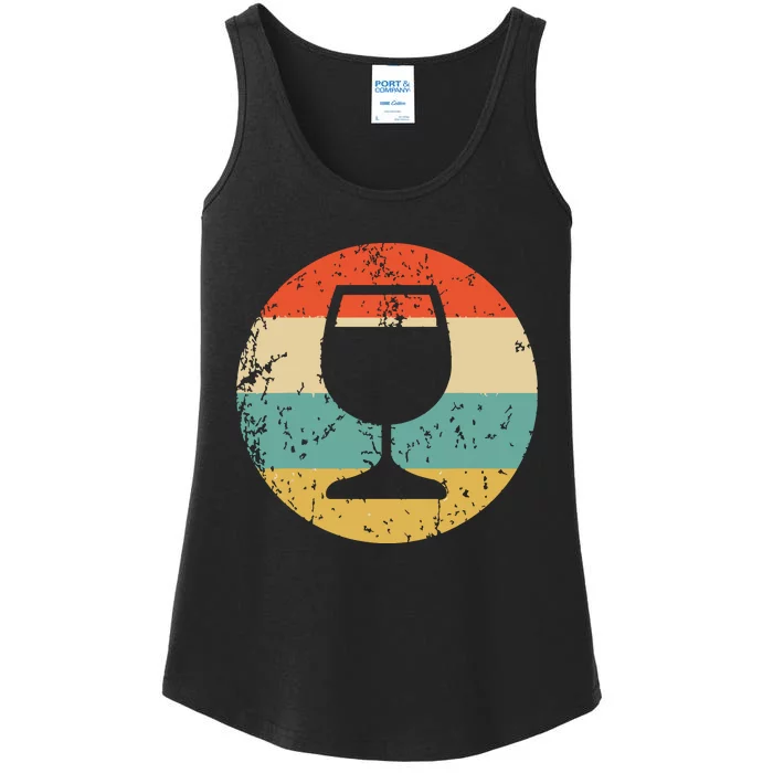 Wine Connoisseur Vintage Retro Wine Glass Ladies Essential Tank