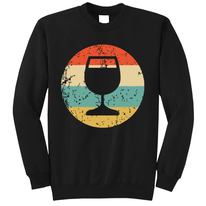 Wine Connoisseur Vintage Retro Wine Glass Tall Sweatshirt