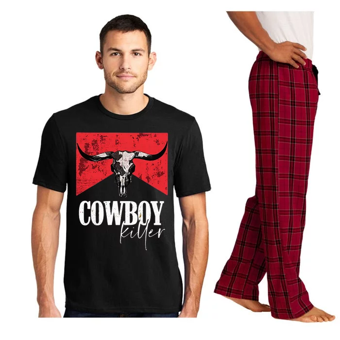 Western Cowgirl Vintage Punchy Cowboy Killers Bull Horn Pajama Set