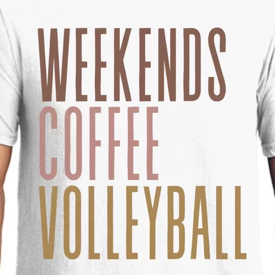 Weekend Coffee Volleyball Mom Pajama Set