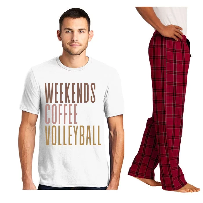 Weekend Coffee Volleyball Mom Pajama Set