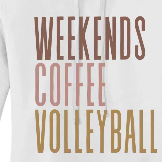 Weekend Coffee Volleyball Mom Women's Pullover Hoodie