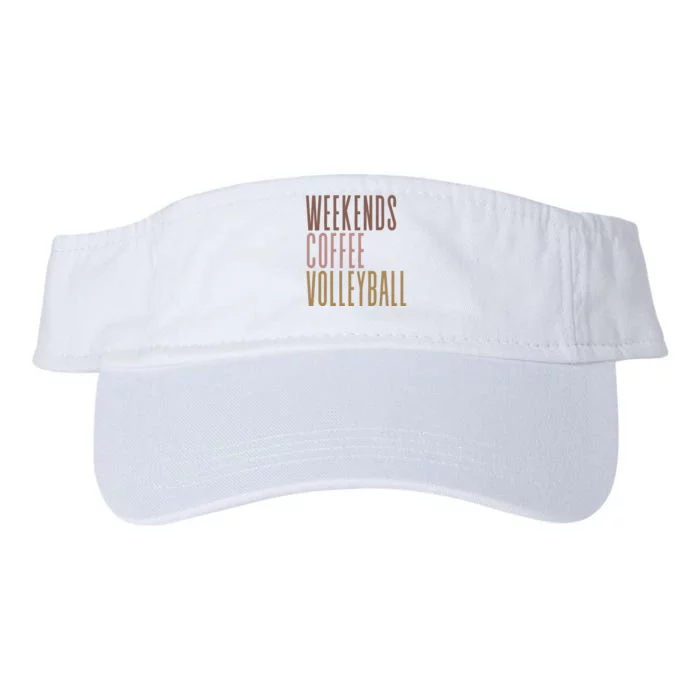 Weekend Coffee Volleyball Mom Valucap Bio-Washed Visor