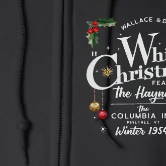 White Christmas Wallace And Davis Haynes Sister Full Zip Hoodie