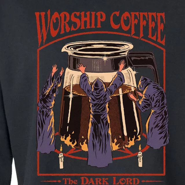 Worship Coffee Cropped Pullover Crew