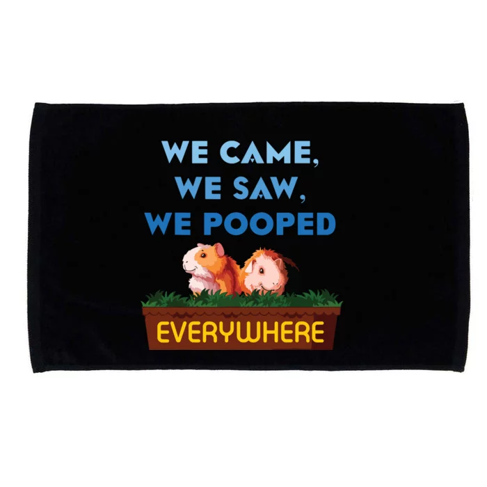 We Came We Saw Wheek Cavy Lover Guinea Pig Microfiber Hand Towel