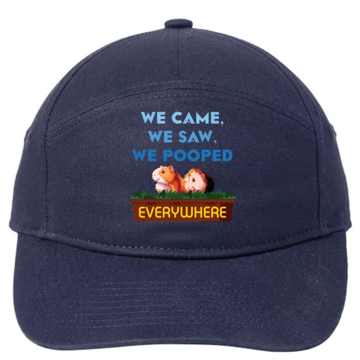 We Came We Saw Wheek Cavy Lover Guinea Pig 7-Panel Snapback Hat