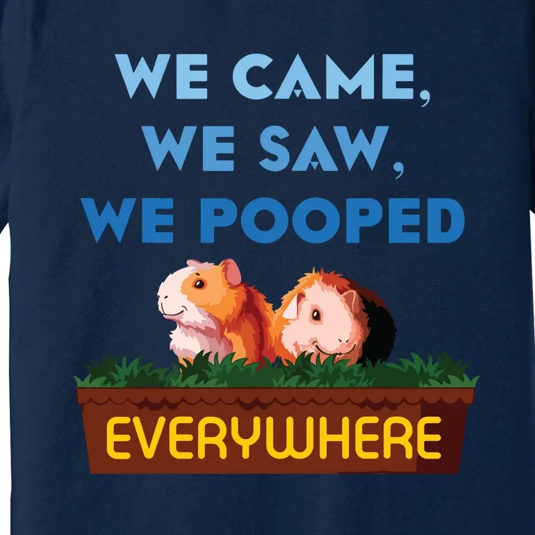 We Came We Saw Wheek Cavy Lover Guinea Pig Premium T-Shirt