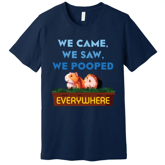 We Came We Saw Wheek Cavy Lover Guinea Pig Premium T-Shirt