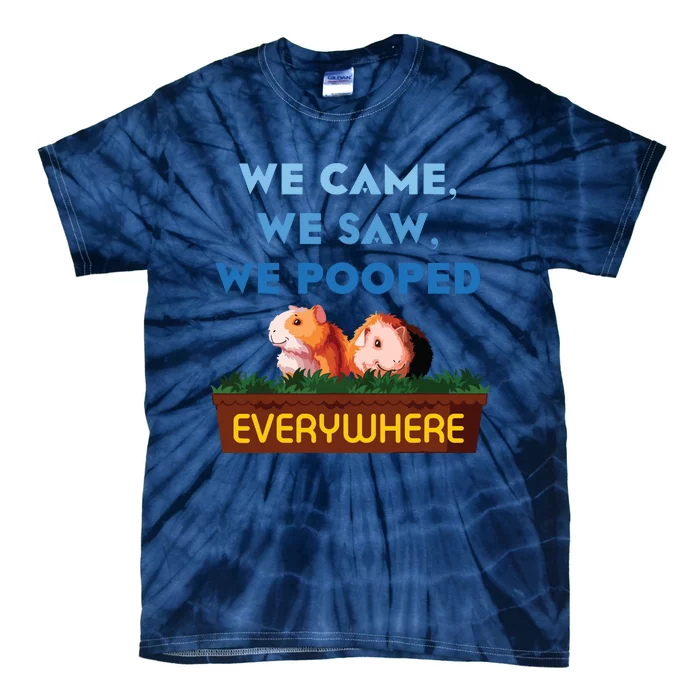 We Came We Saw Wheek Cavy Lover Guinea Pig Tie-Dye T-Shirt